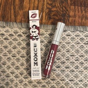 Brand New Buxom Full-On Plumping Lip Polish color Brandi sheer burgundy shimmer